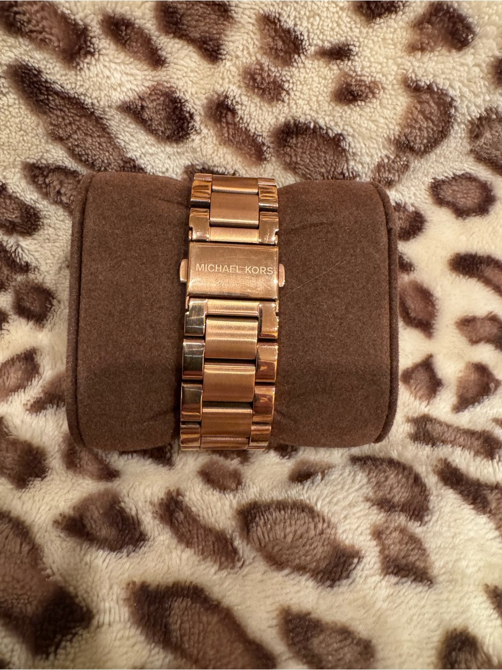 Michael Kors Rose Gold-Tone Crystal Bezel Chronograph Bracelet Watch - Picture 2 of 2